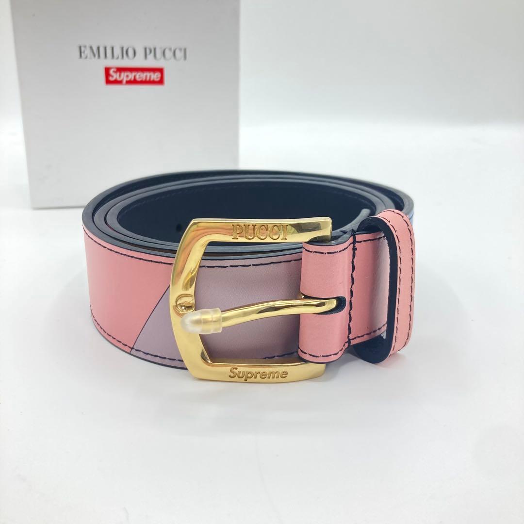 Supreme × EMILIO PUCCI Belt ピンク L/XLサイズ