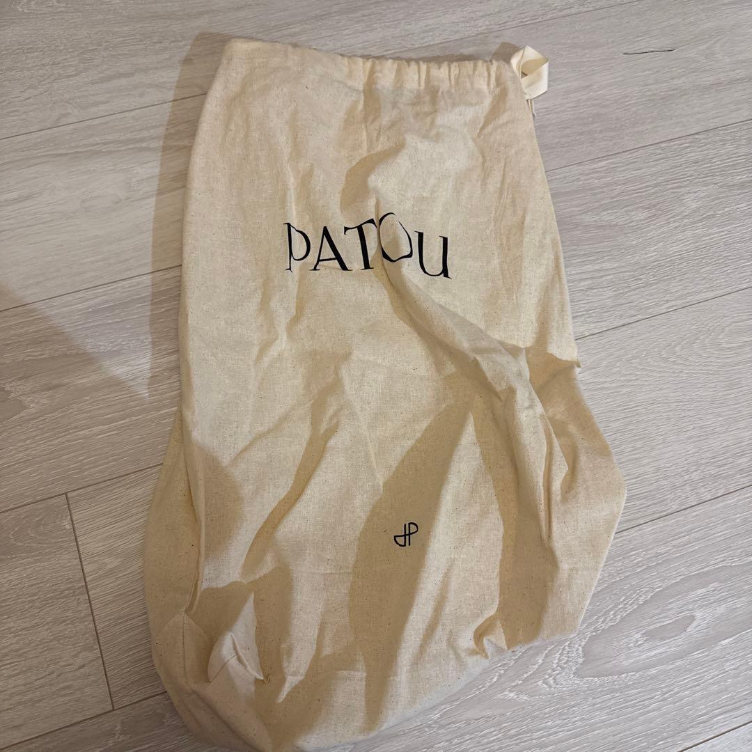 PATOU ブラック かごバッグ 保存袋付き