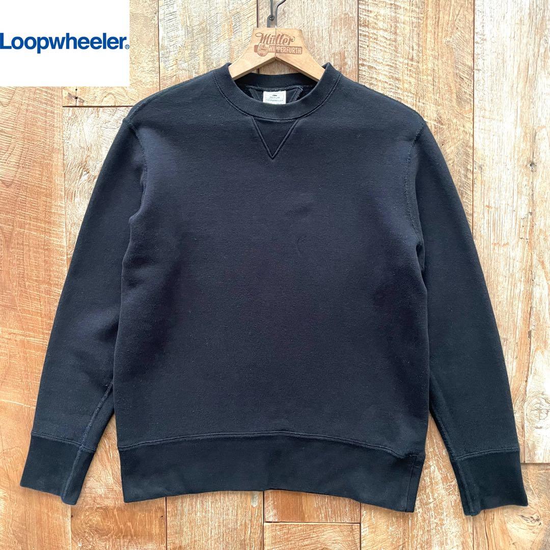 【美品】LOOPWHEELER 両Vガゼット スウェット トレーナー M