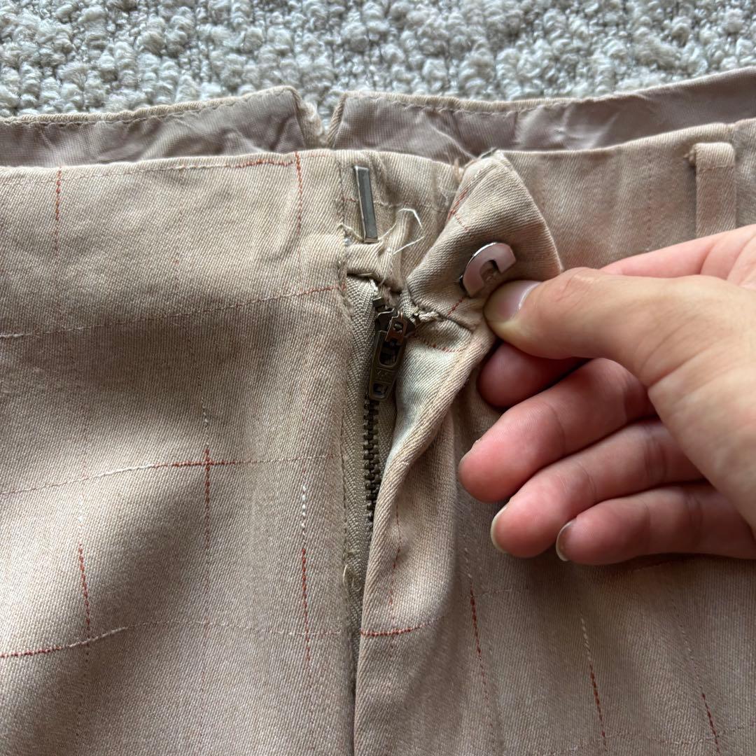 【50s】 レーヨンギャバジン スラックス カスリ スペシャル ギャバスラ