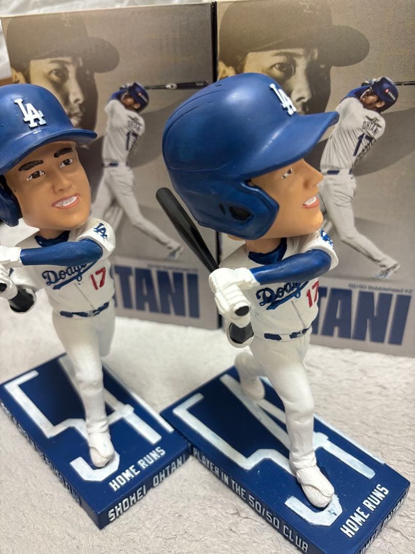 本日まで値下げ中！　大谷翔平選手 ドジャース 50/50 ボブルヘッド