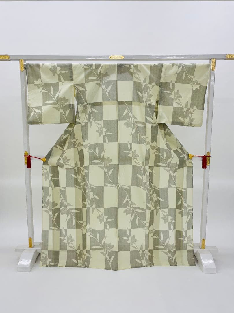 綿紅梅ゆかた　コシノジュンコ　お仕立て上がり（手縫い仕立て）