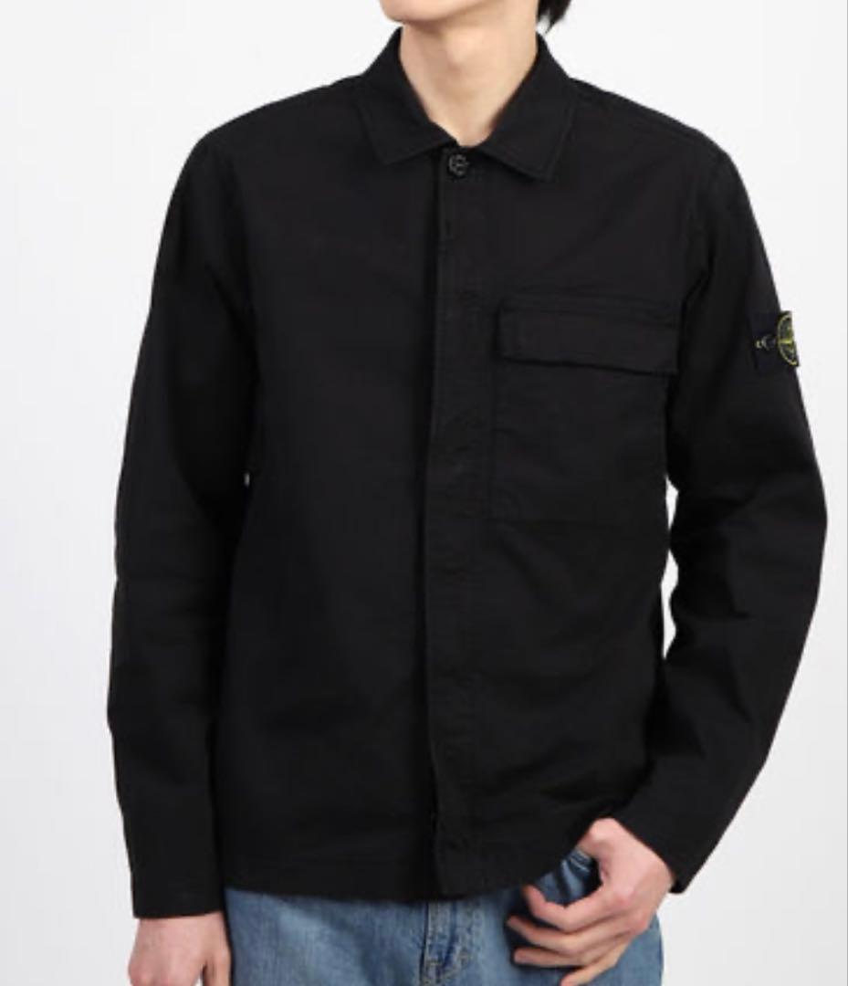 STONE コットンツイルストレッチTCオーバーシャツ