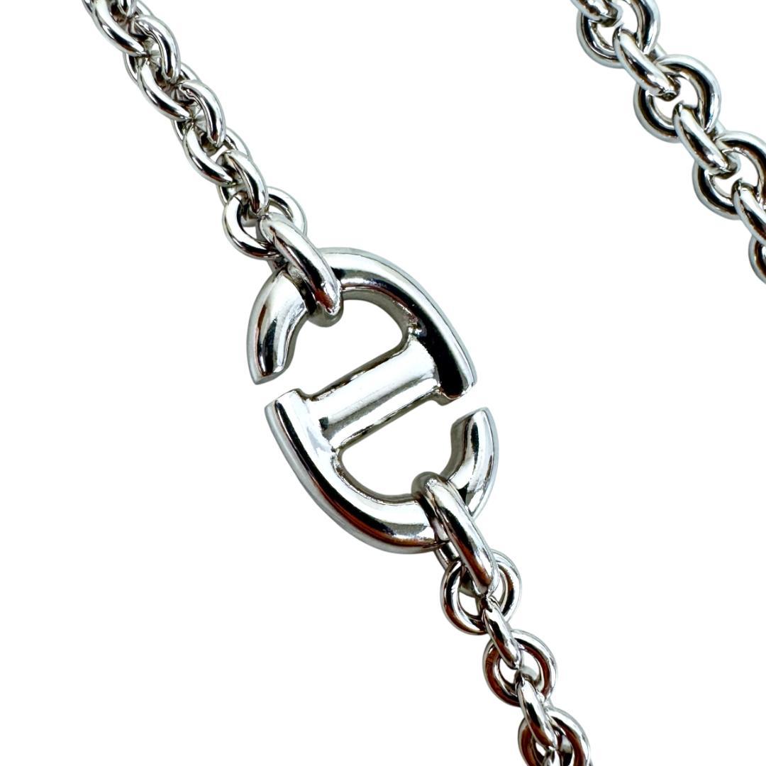 Christian Dior ダブルチェーンネックレス CD NECKLACE