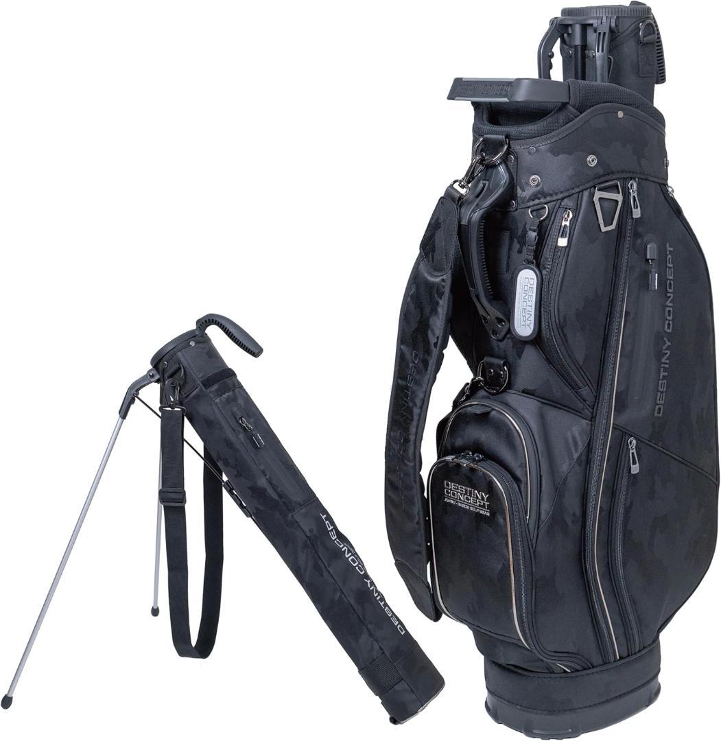 DESTINY CONCEPT デュアル キャディバッグ カモフラブラック