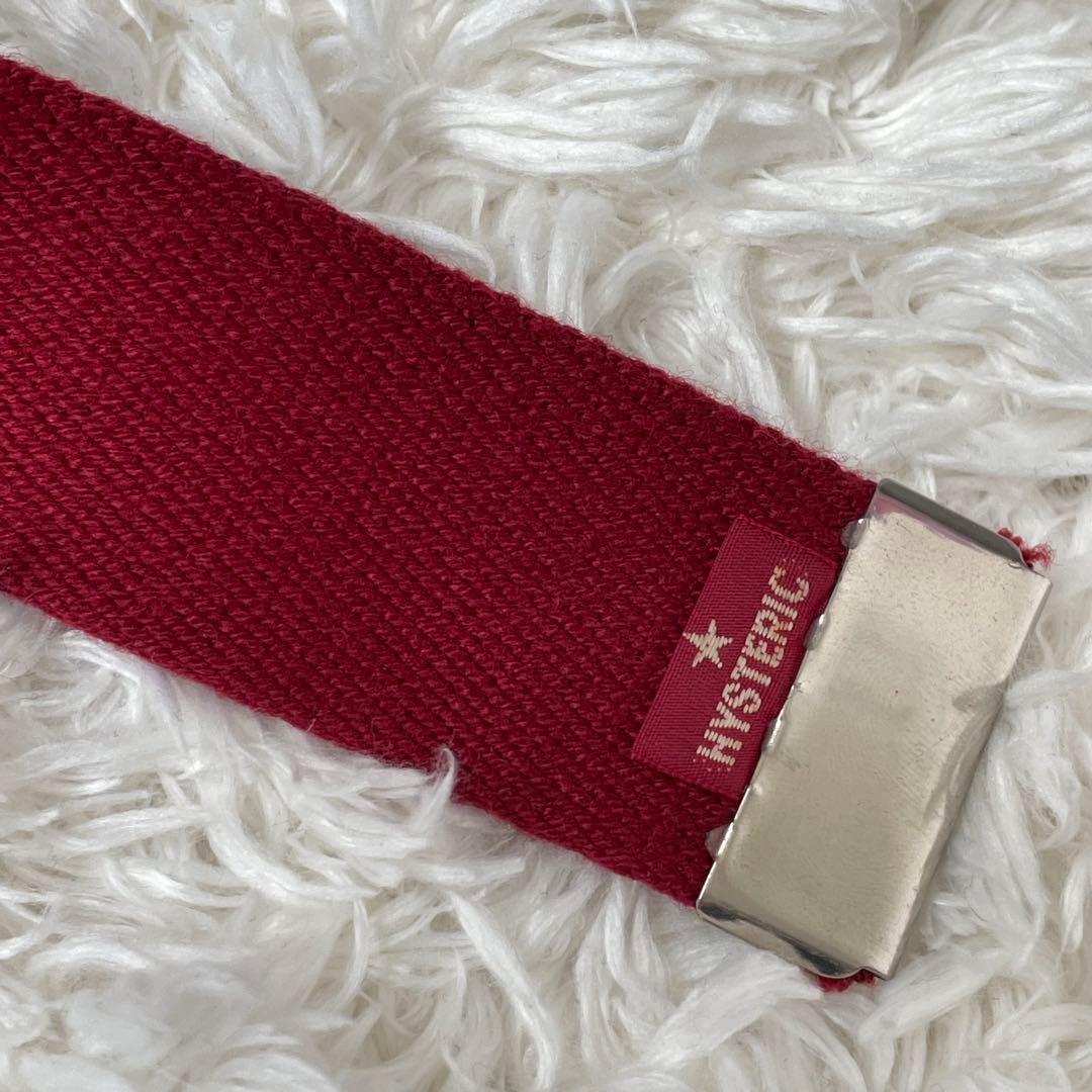 【希少】刺繍　Hysteric バーガンディ ベルト