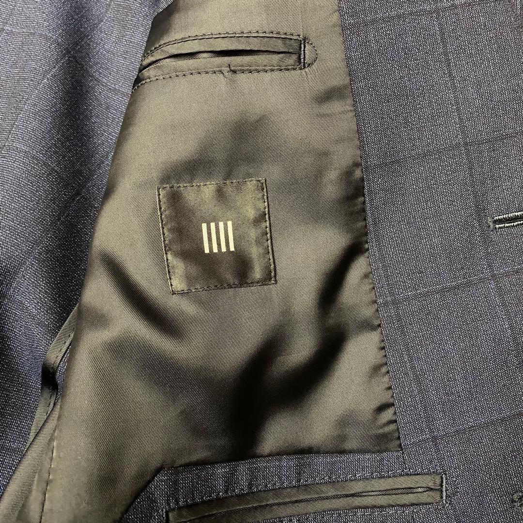 美品　スーツセレクト　3ピース　ジャケット　パンツ　ジレ　上下　セットアップ