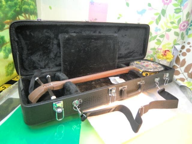 新品未使用(送料無料)11.980円　沖縄三線専用　肩紐付き一丁入ふかふかケース