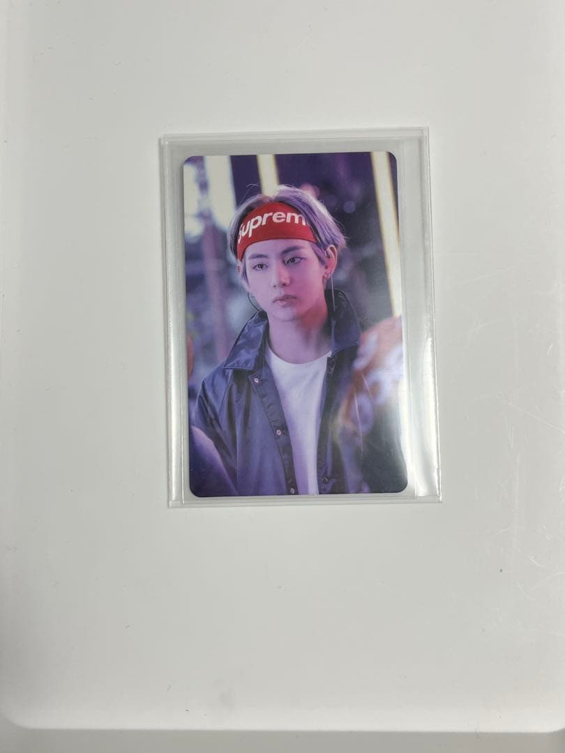 BTS V テテ Memories 2017トレカ SUPREMEヘッドバンド