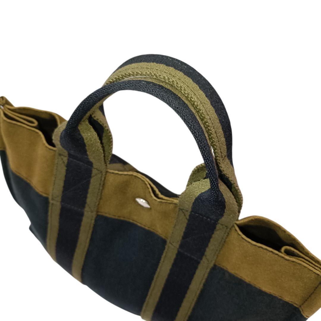 美品 正規品 HERMES エルメス ハンドバッグ フールトゥ キャンバス 黒