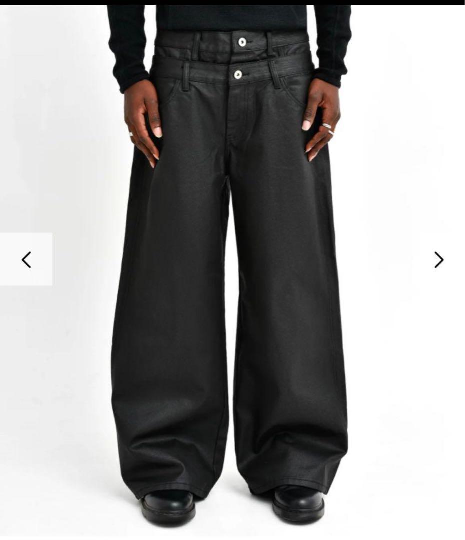 パンツ asapmode Waxed Stacked Pants XL