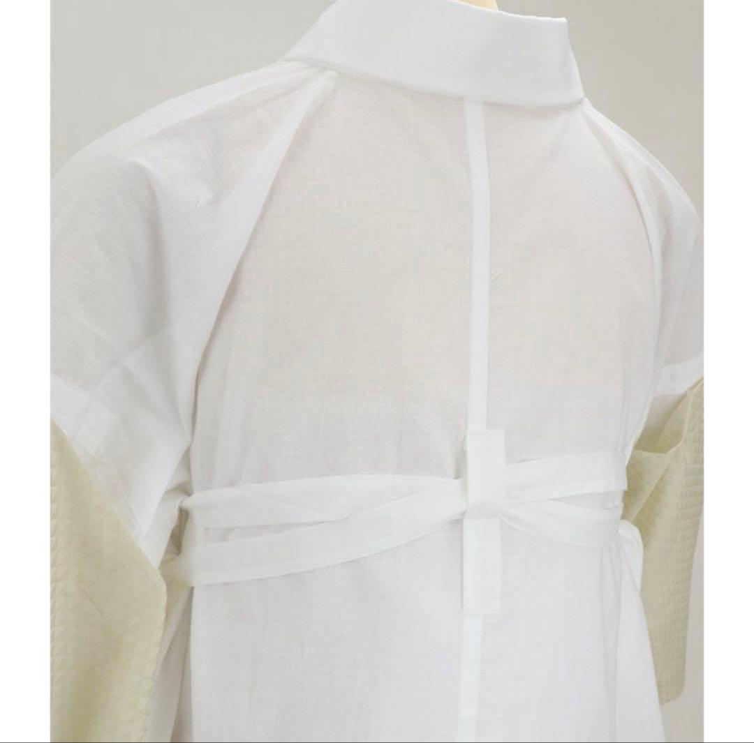 【替袖付き】衿秀 き楽っく長襦袢 Mサイズ　袷用/替袖【むじな菊】