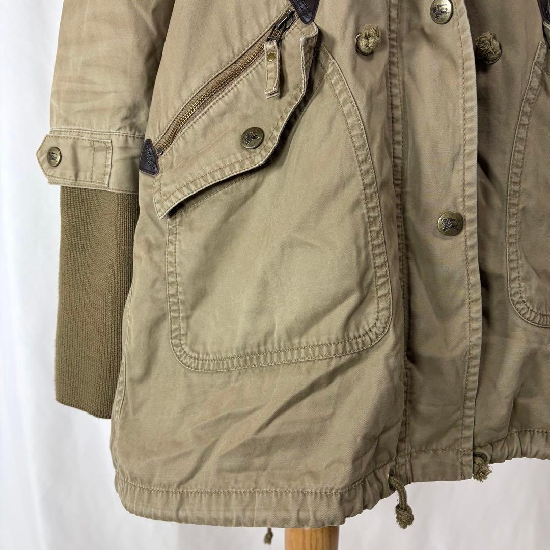 バーバリーブルーレーベル モッズコート 38 ノバチェック ライナー付