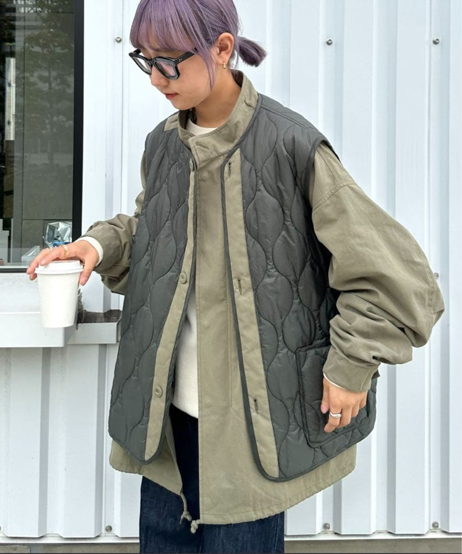 マルチウェイM-65スタンドネックビッグシルエットショートモッズコート