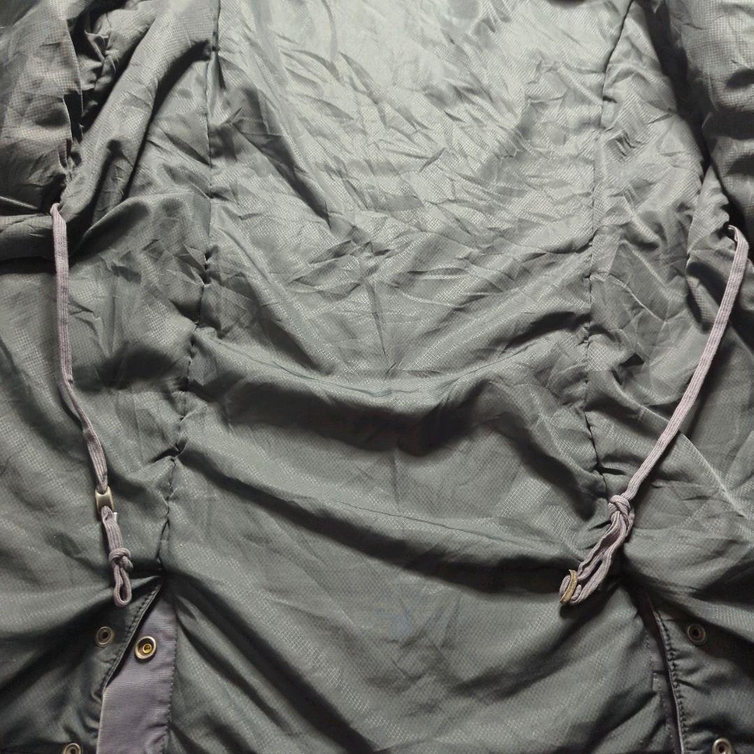 DIESELディーゼル中綿ミリタリージャケットXXLフード付フェードグレー雰囲気