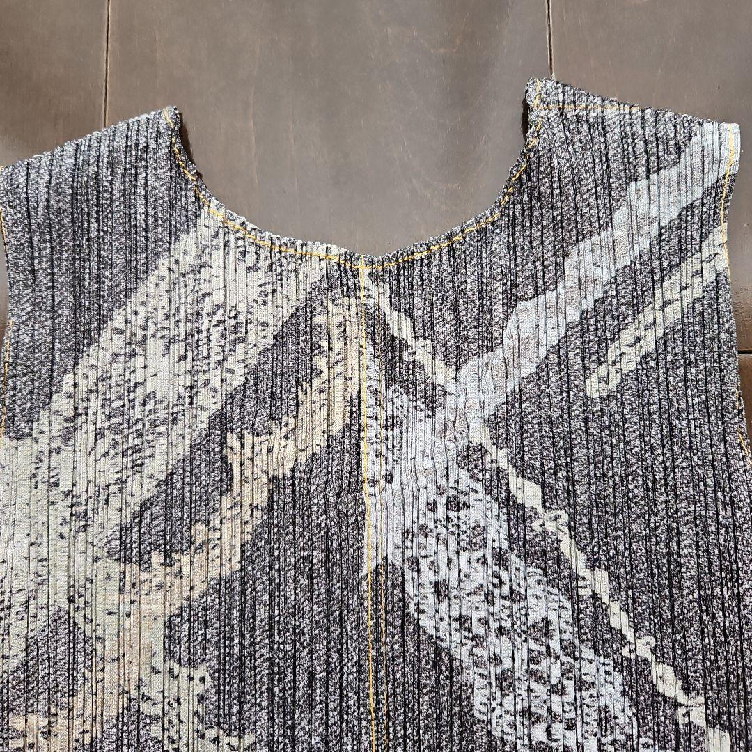 PLEATS PLEASE デニム転写ワンピース サイズ2