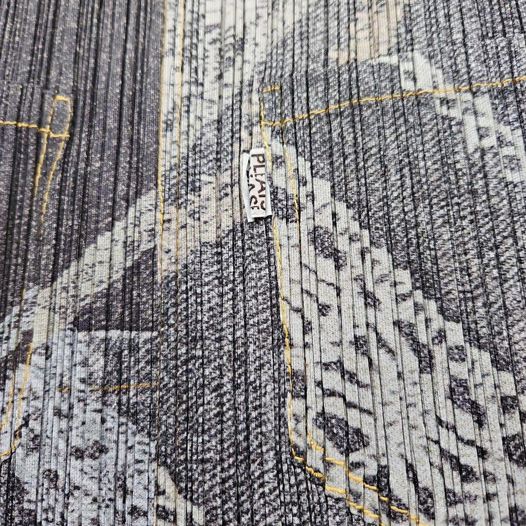 PLEATS PLEASE デニム転写ワンピース サイズ2