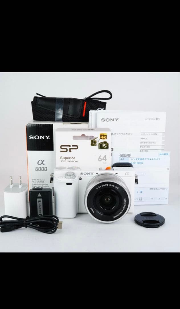 SONY α6000美品 ミラーレスカメラ - WHITE
