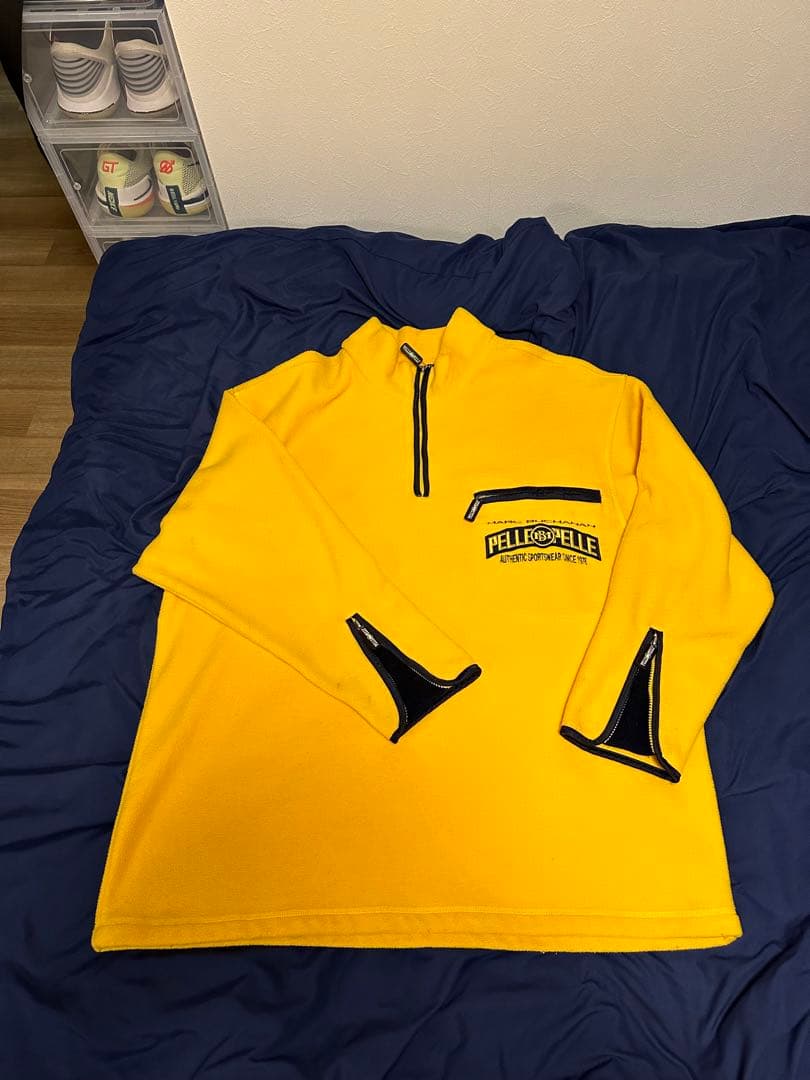 PELLEPELLE イエローハーフジップウェア xl b系