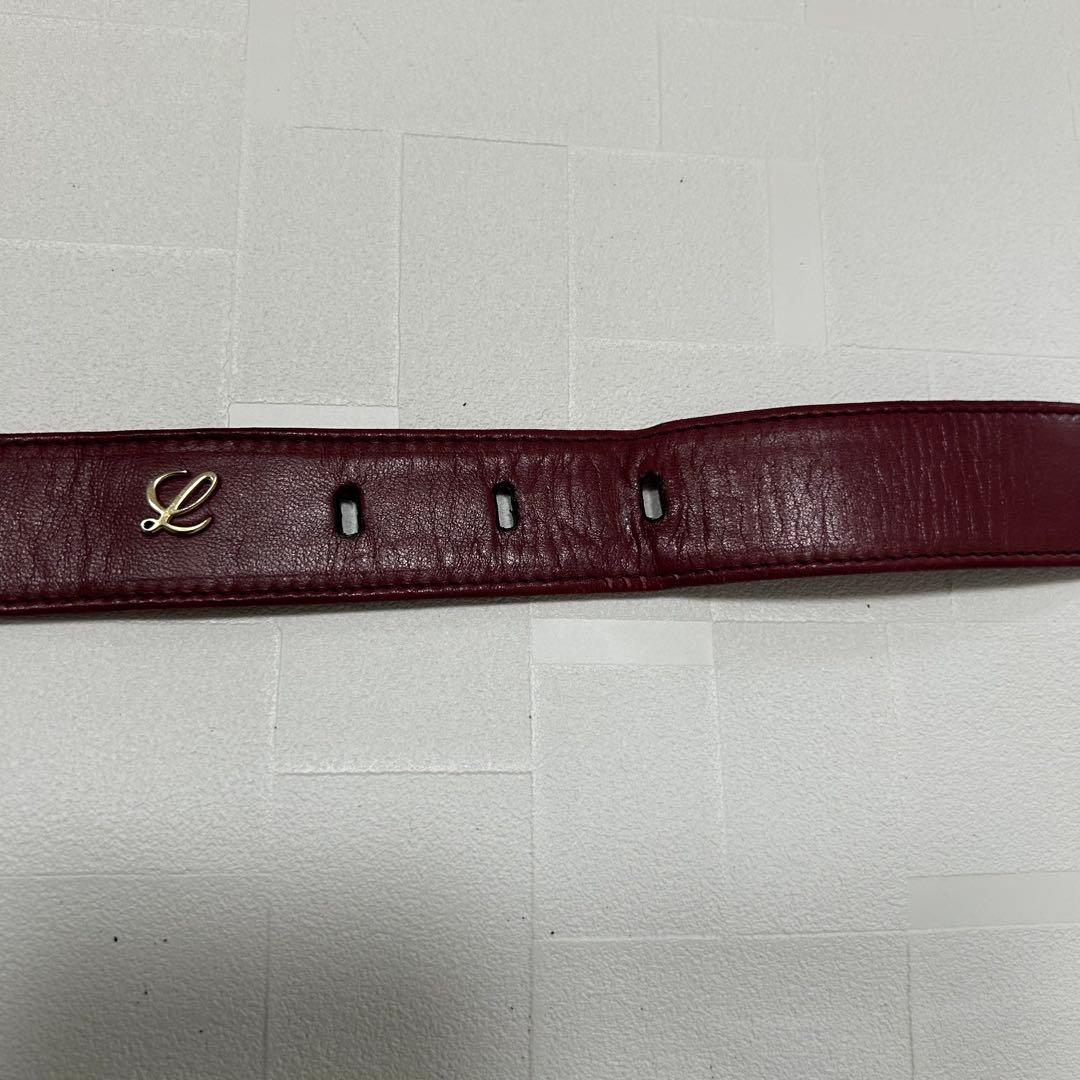 LOEWE ロエベ　ベルト　アナグラム　ボルドー