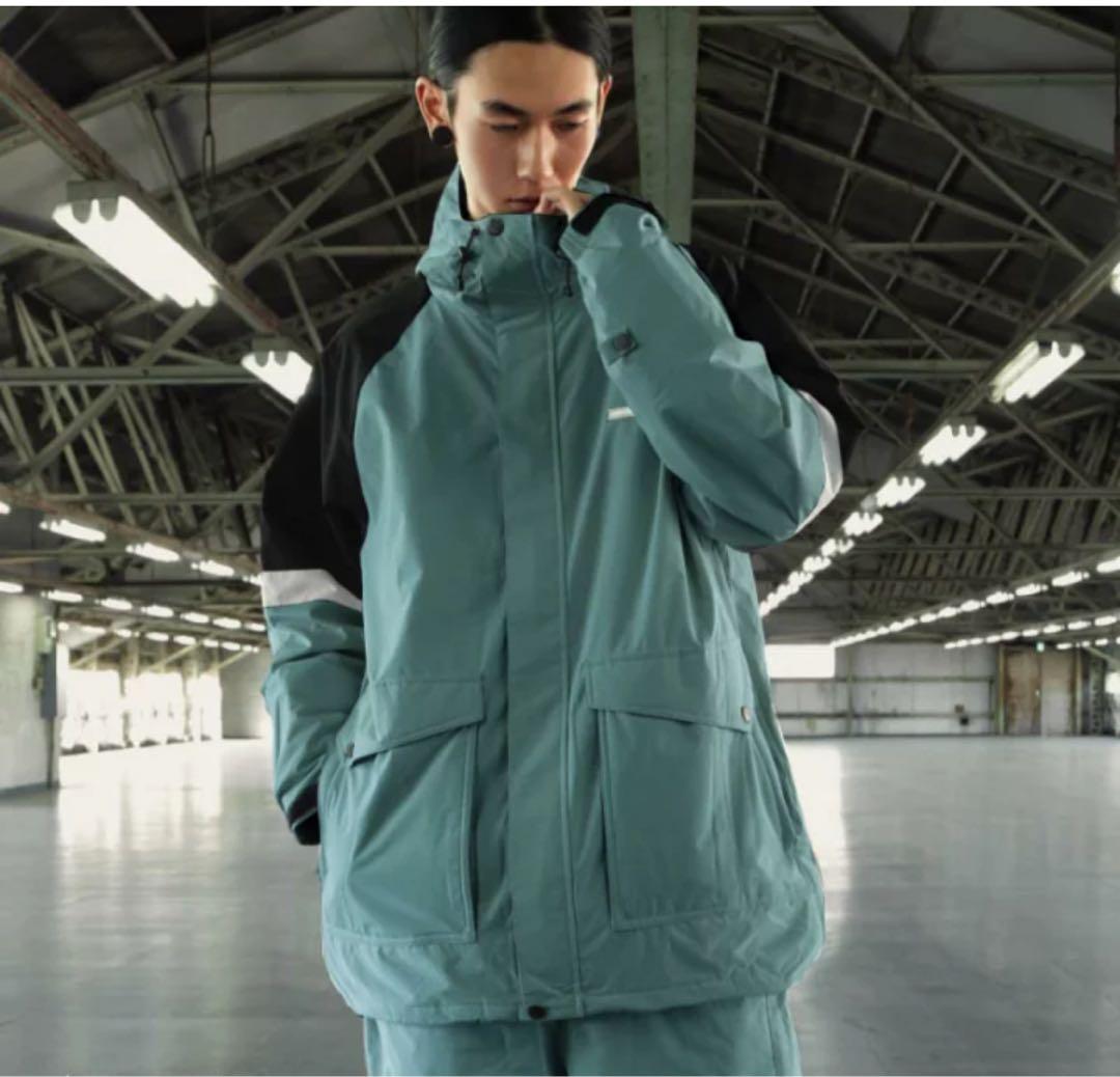 アクアブルー スノーボードジャケット オーシースタイル OCスタイル　上下セット