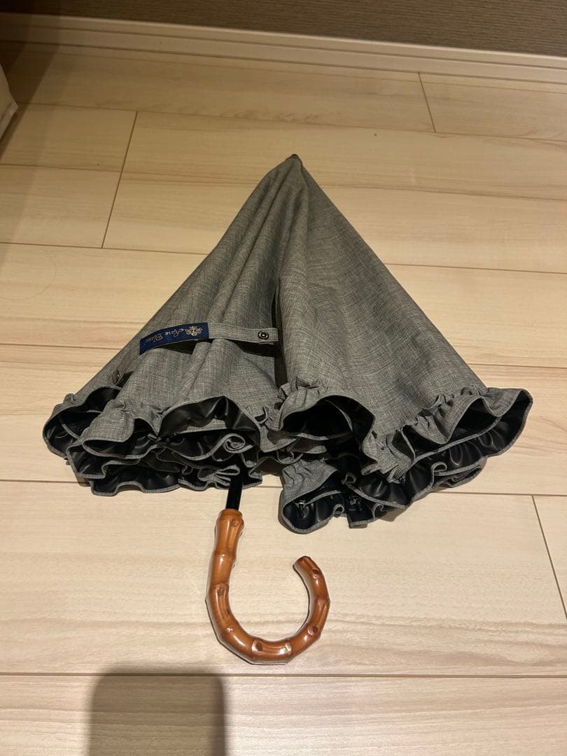 芦屋ロサブラン　2段折日傘（グレー）