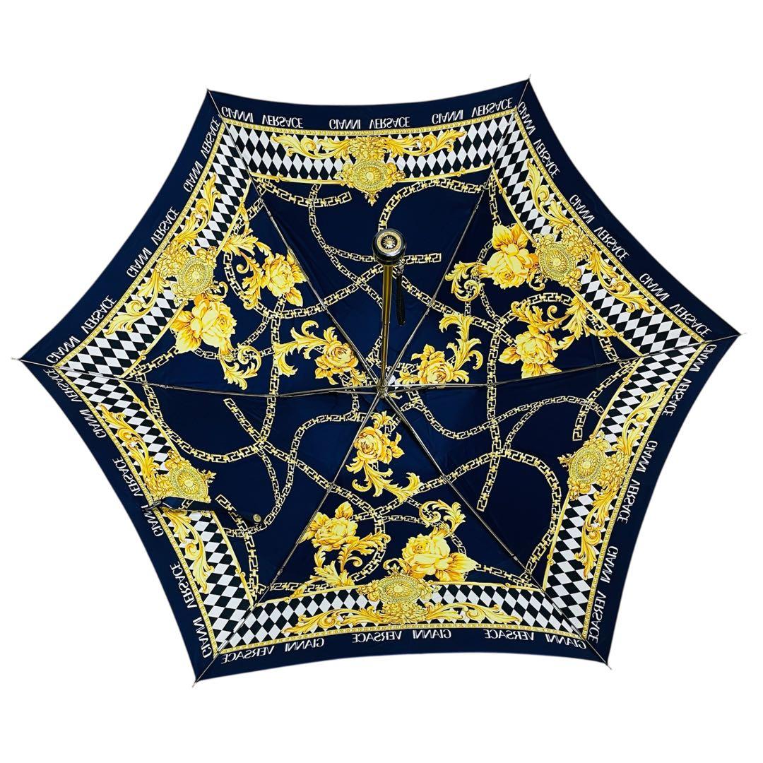 【美品】VERSACE ヴェルサーチ 雨傘 日傘 折り畳み傘
