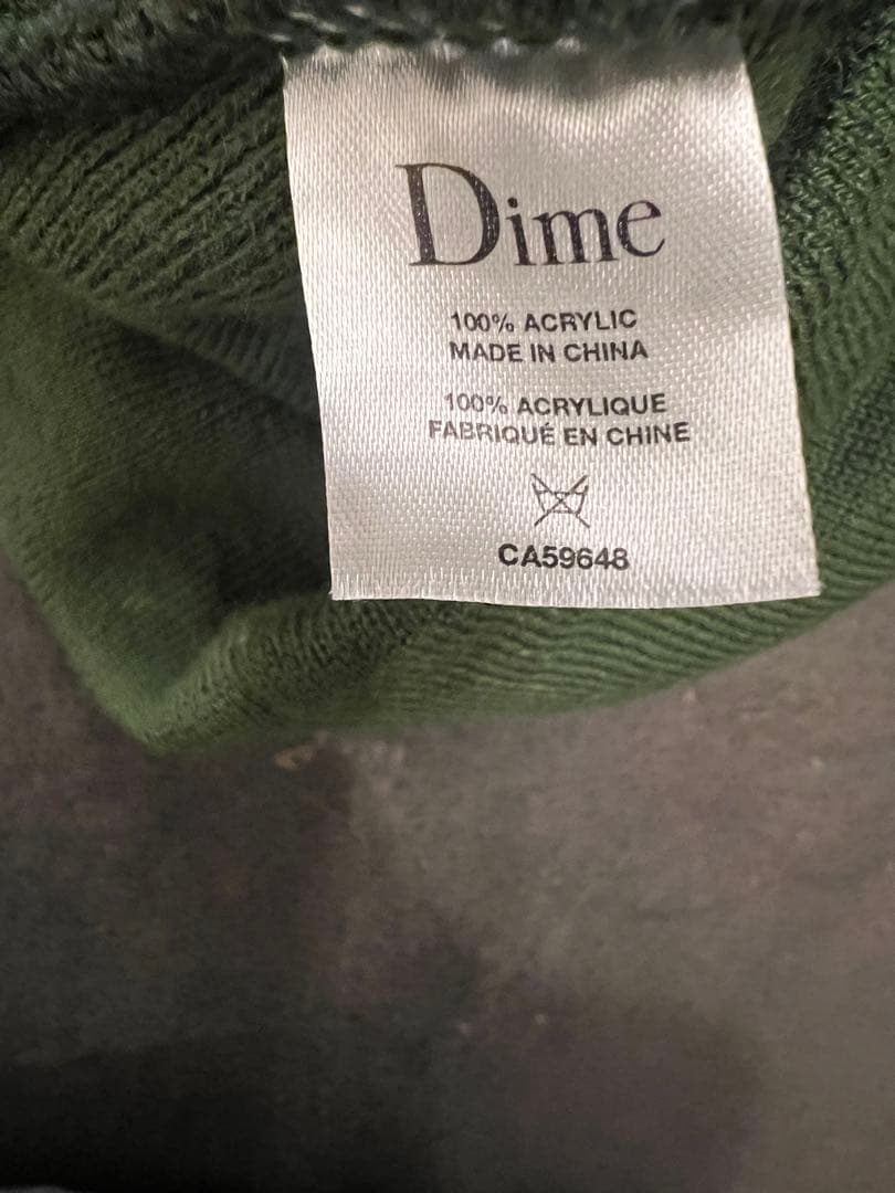 Dime 花柄ニット帽 グリーン