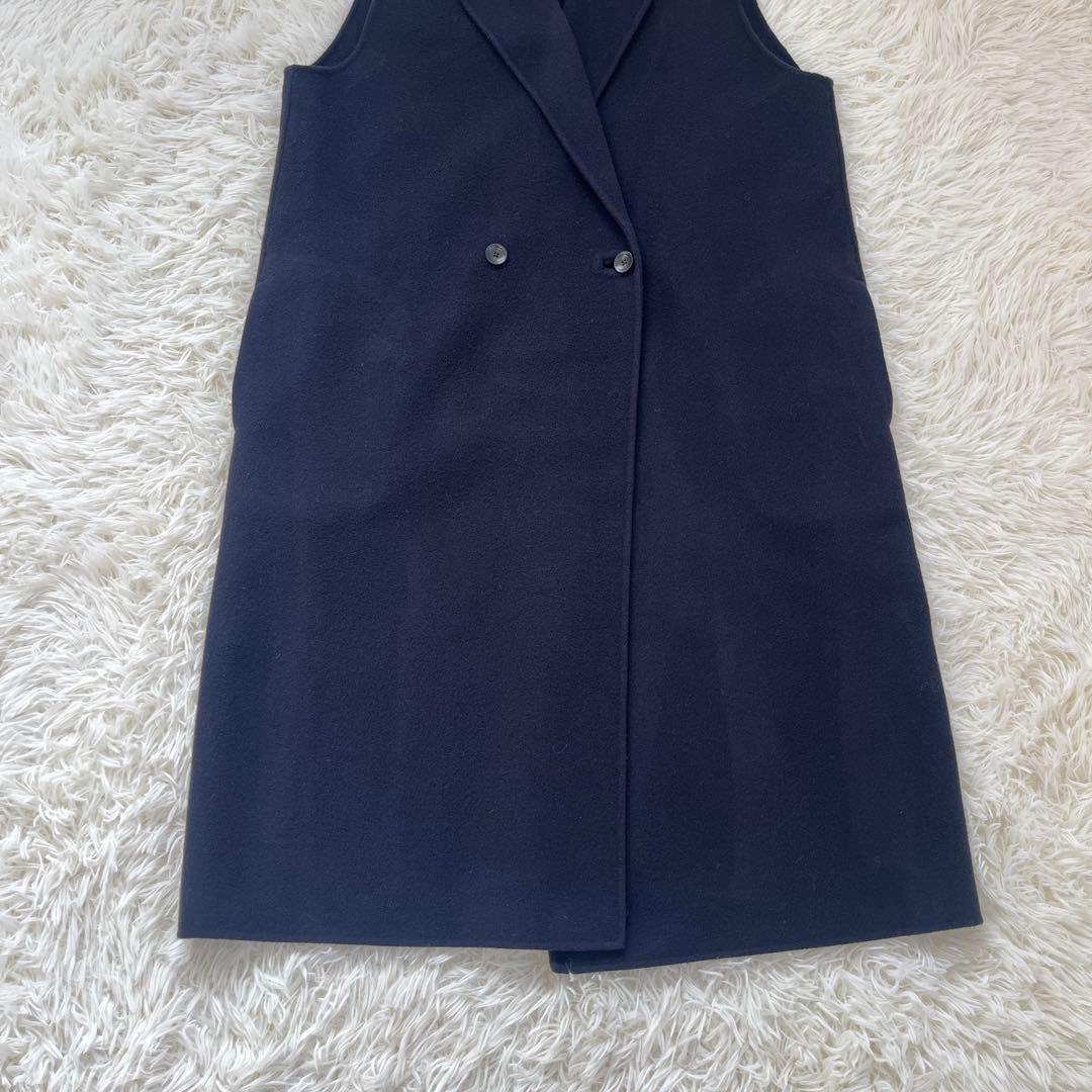 SOEJU ソージュ ウール リバー ロング ジレ ネイビー 2024年発売品