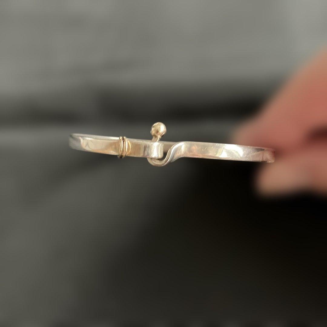 ティファニー　バングル　コンビ　銀925/18金