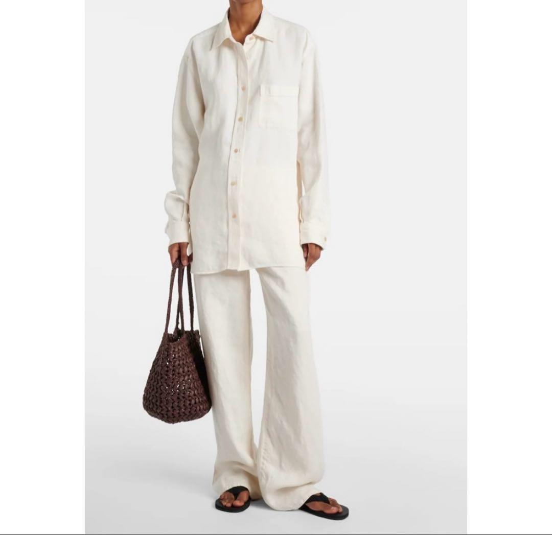 The Row ザロウEstelle raffia tote 茶