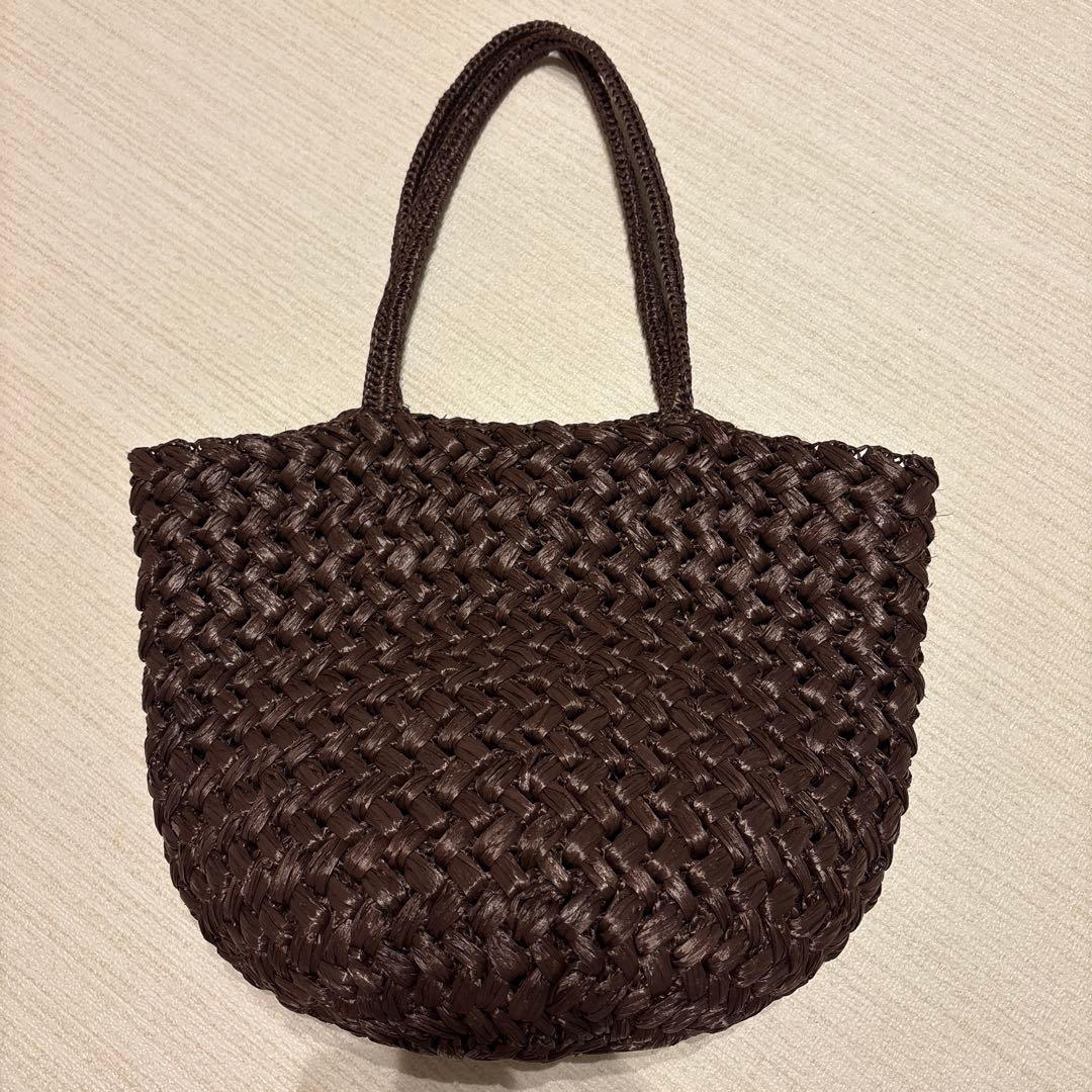 The Row ザロウEstelle raffia tote 茶