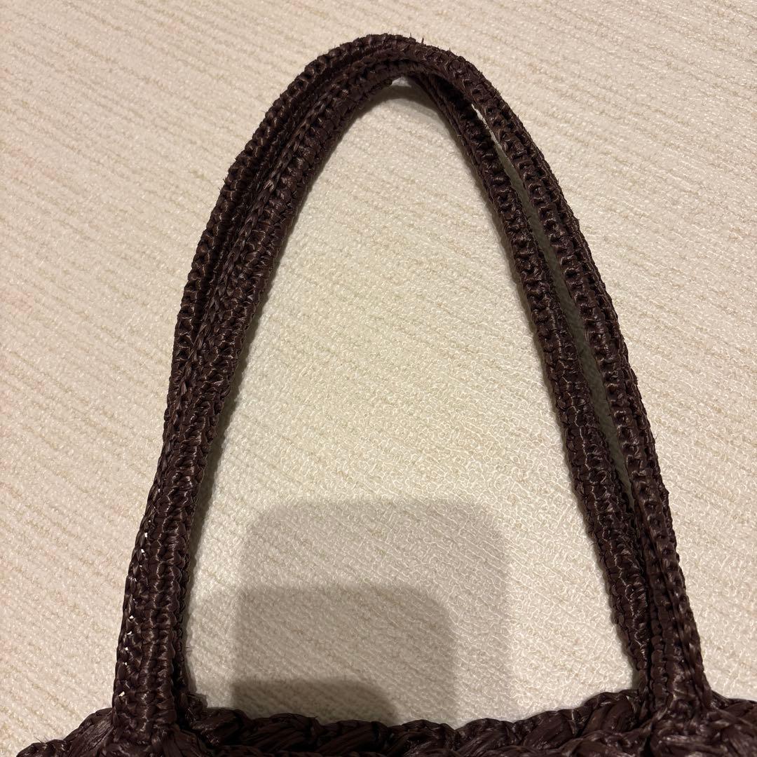 The Row ザロウEstelle raffia tote 茶
