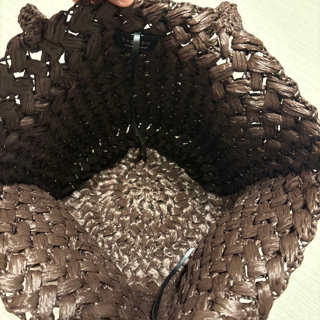 The Row ザロウEstelle raffia tote 茶
