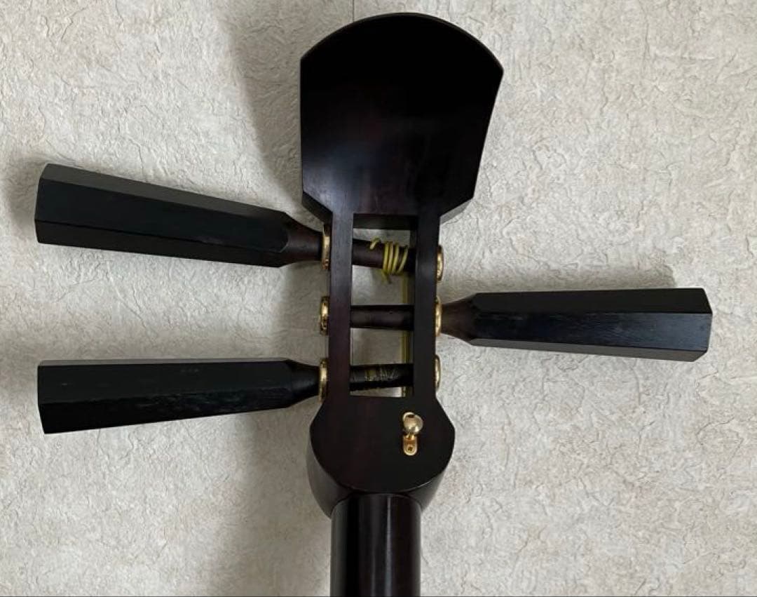 バ*友様 津軽三味線 太棹 紅木 人工皮革