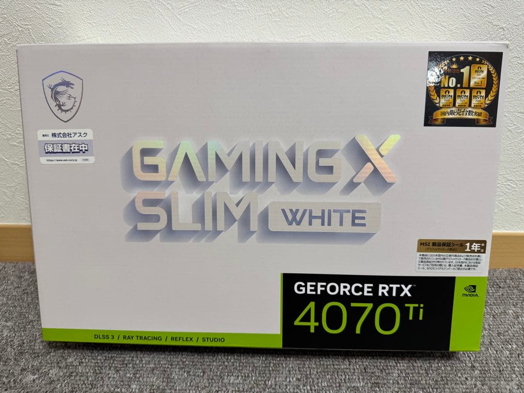 グラフィックボード・グラボ・ビデオカード MSI RTX 4070 Ti GAMING X SLIM WHITE 12G