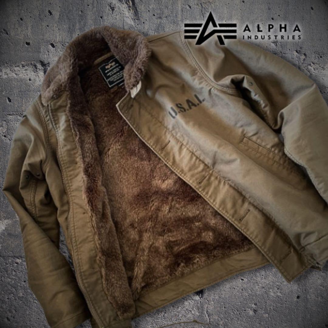 『訳あり格安』ALPHA INDUSTRIES（アルファ）N-1デッキジャケット