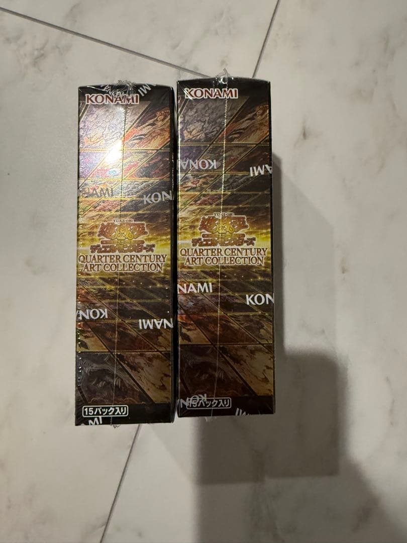 遊戯王　クオーターセンチュリーアートコレクション　2ボックス　シュリンク付き