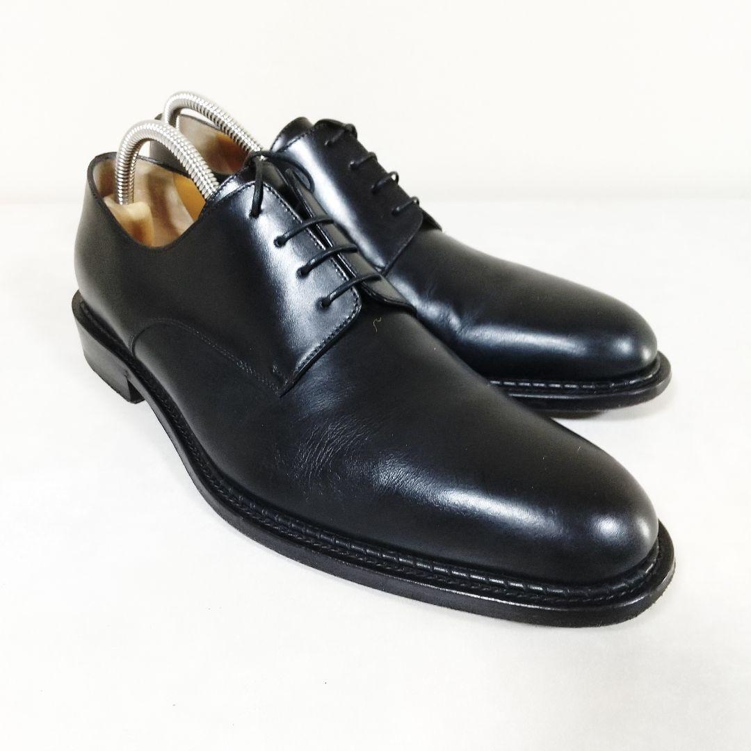 美品　a.testoni　ブラック　プレーントゥ　YK8　　ビジネスシューズ