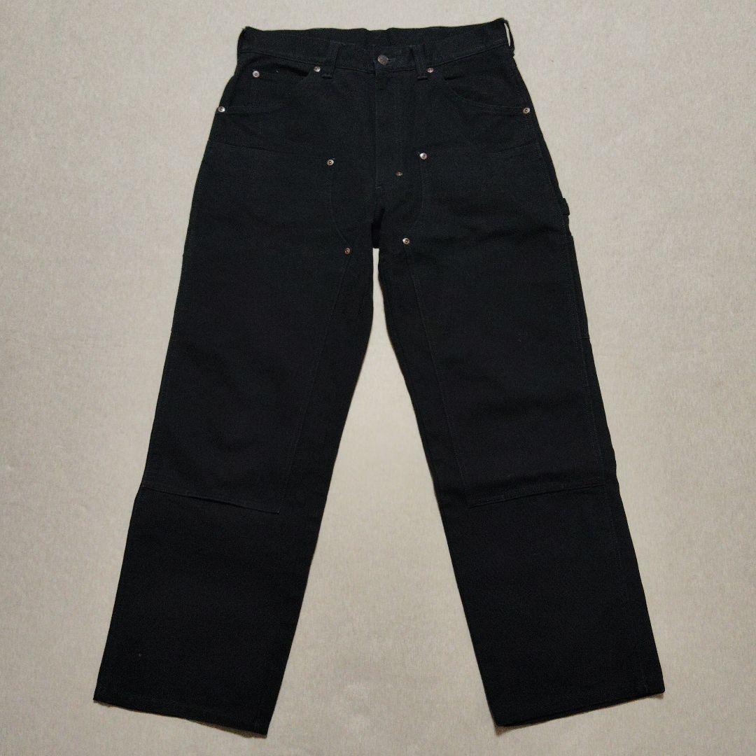 Dickies 417 ダブルニー　ペインターパンツ　ブラック　W32　ダック