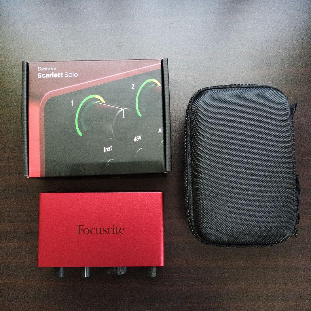DTM・DAW Focusrite scarlett solo 4th Gen (gen4)