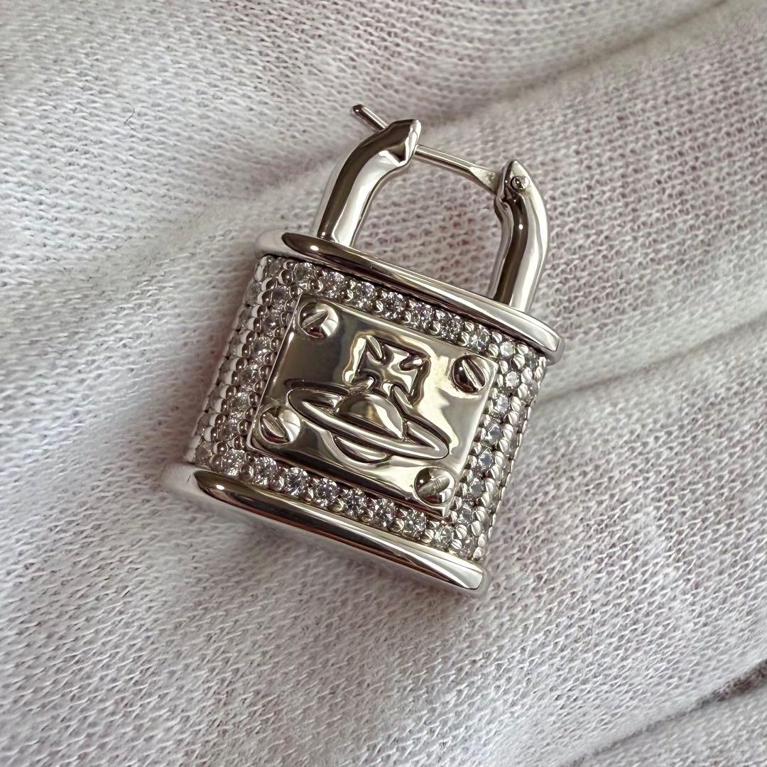 激レア925製VivienneWestwood オーブ/南京錠/パドロックピアス