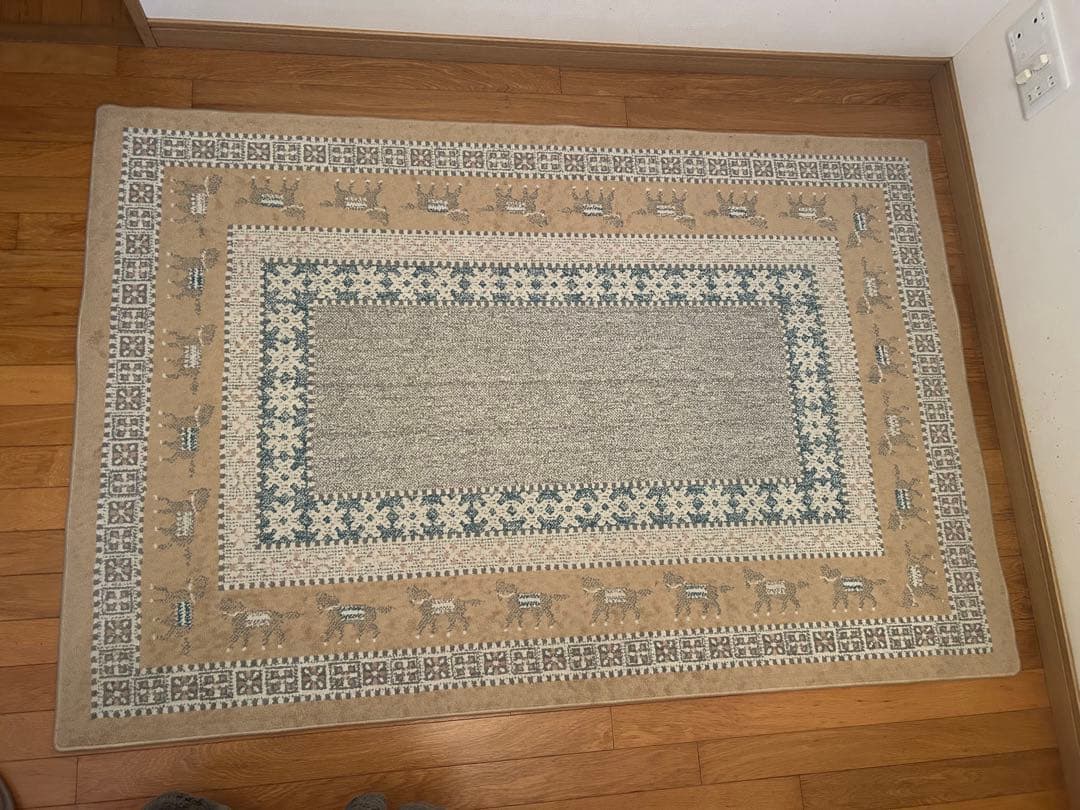 unico ラグ　CLEVE イエロー 120cm×180cm