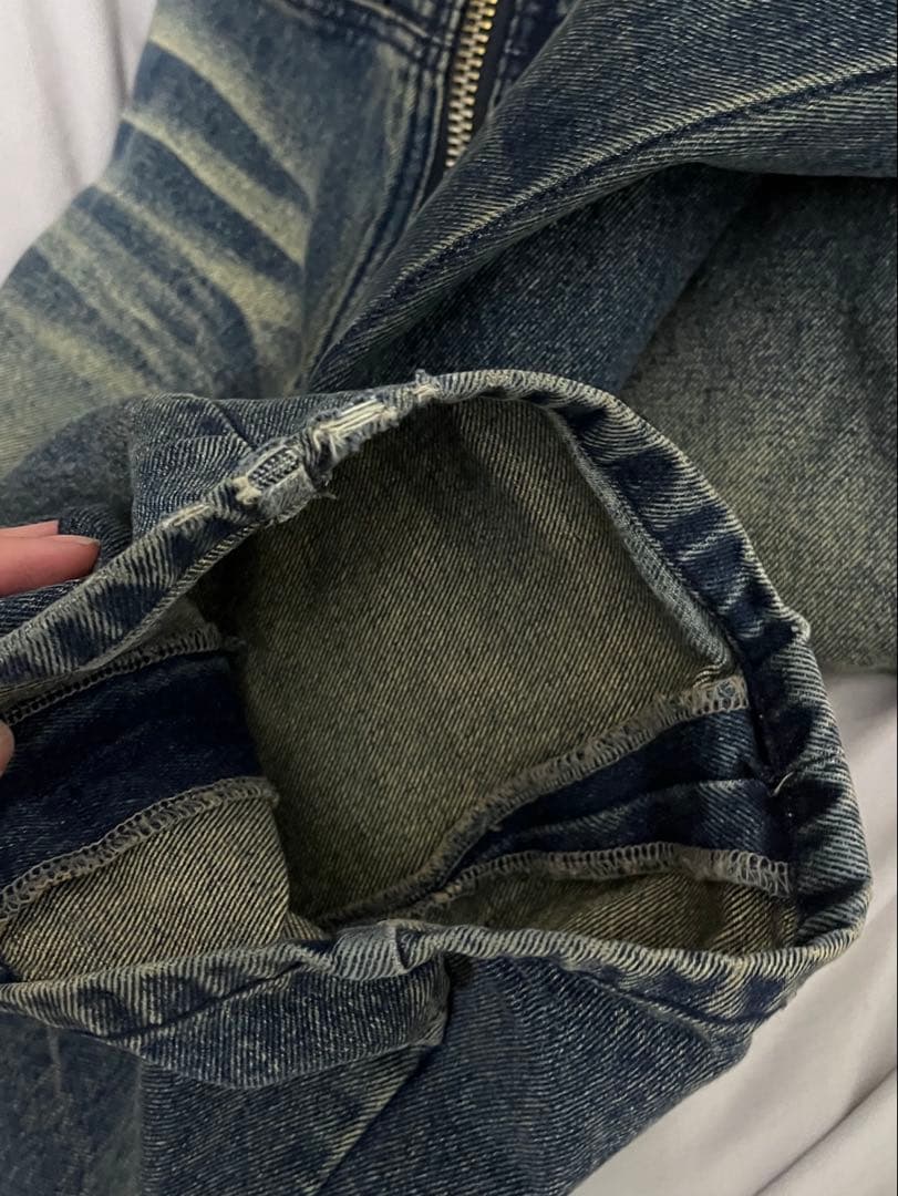 パンツ FILTH FRONT ZIP BAGGY DENIM SIZE 2 M