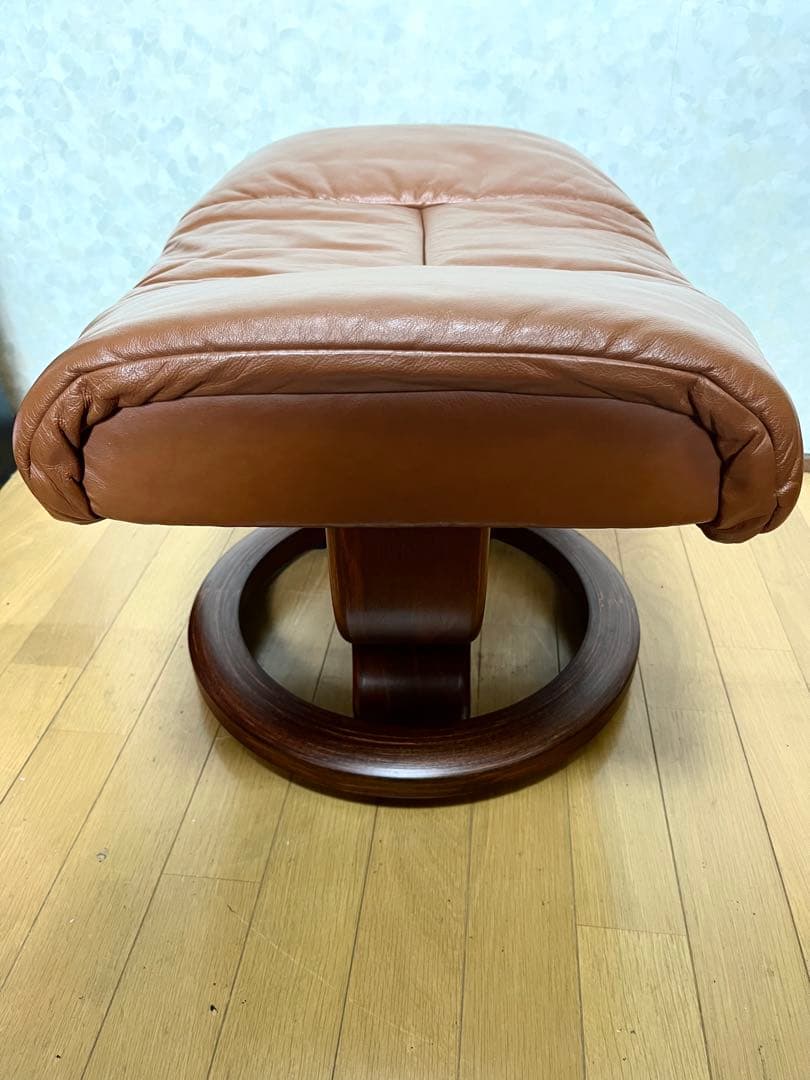 Stressless エコーネス オットマン ブラウンレザー