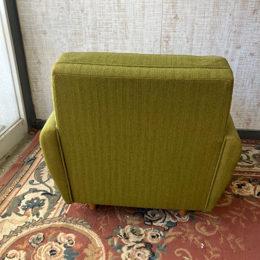 ② 昭和レトロ ミッドセンチュリー 一人掛けソファー ロビーチェア アームチェア