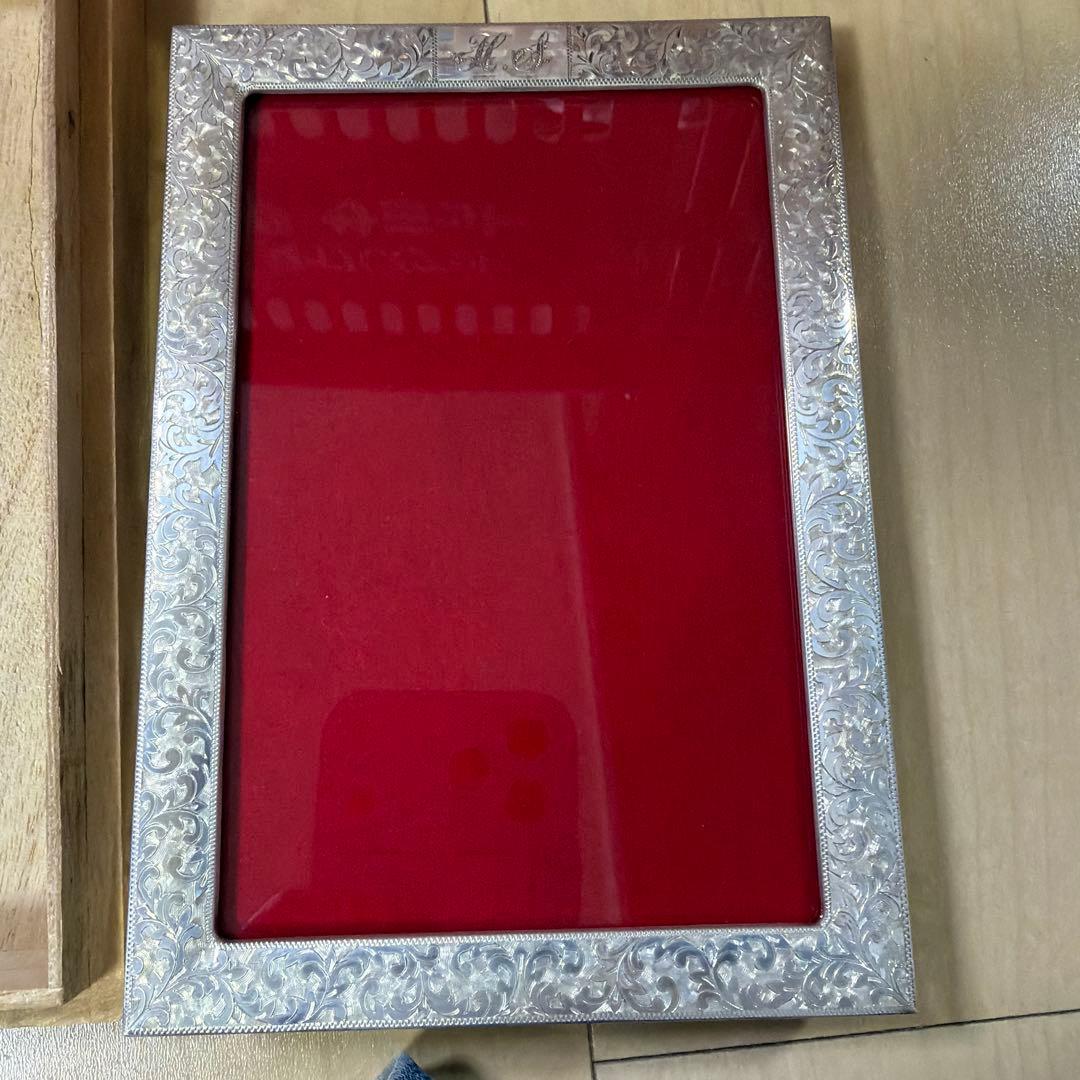 フォトフレーム　　銀製　写真立て