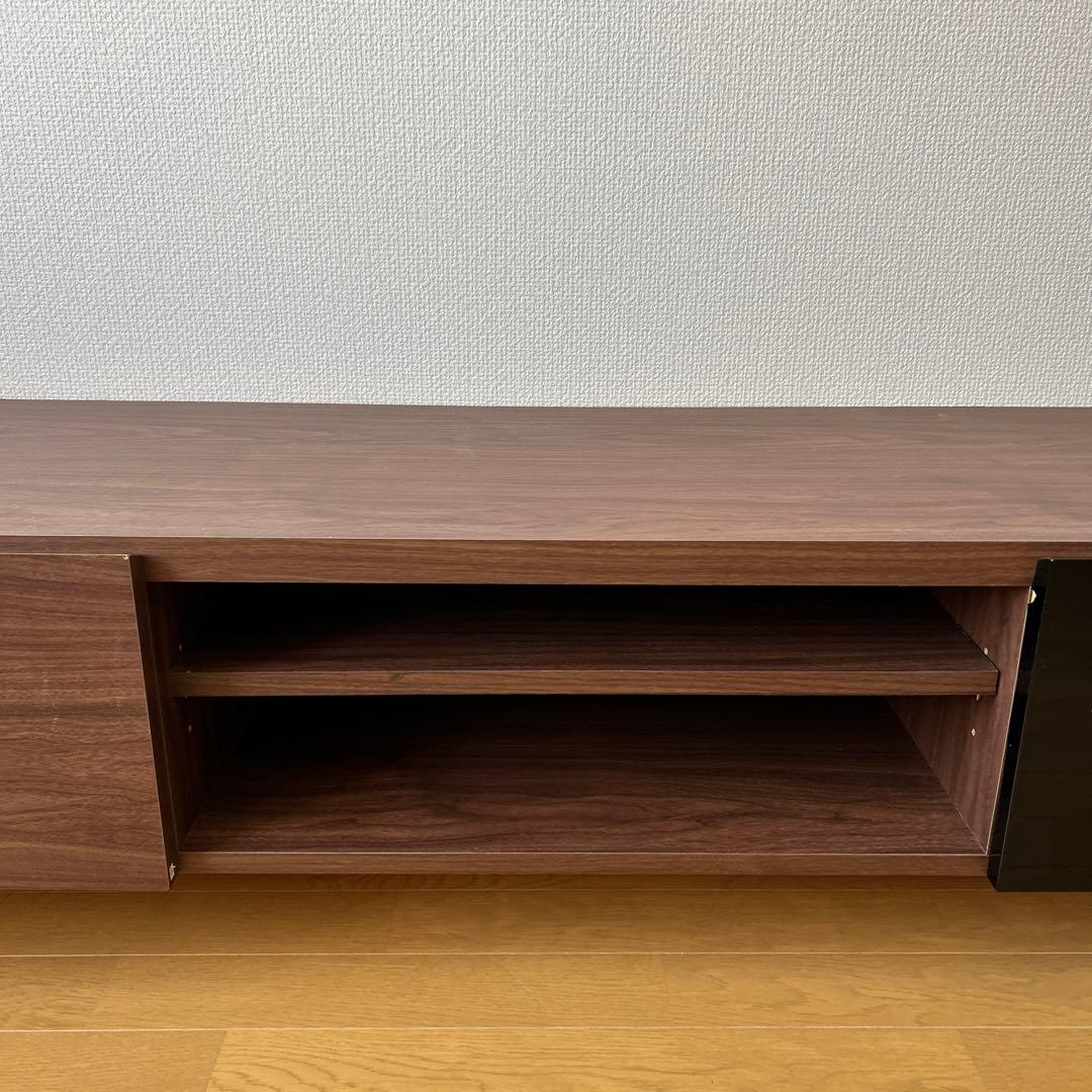 ニトリ/ローボード/シンプルモダン/テレビ台/ダークブラウン
