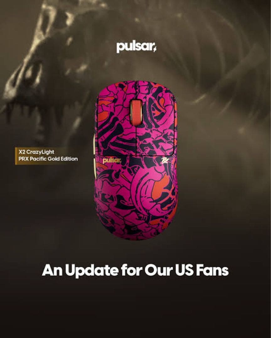 マウス・トラックボール Pulsar PRX GOLD X2CrazyLightGamingMouse