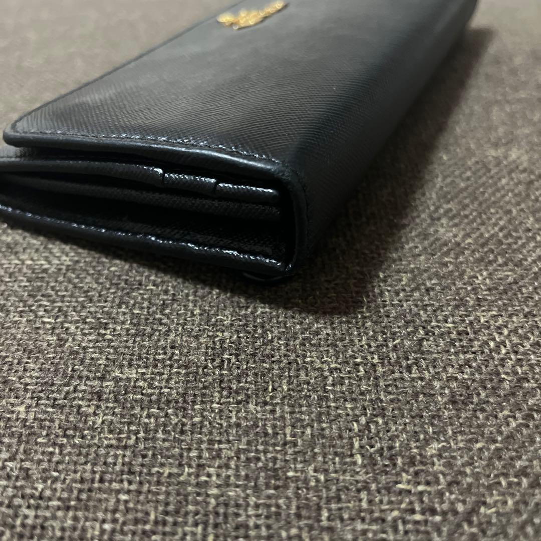 PRADA プラダ サフィアーノレザー 長財布 ブラック